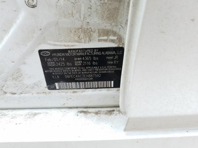 Photo 9 VIN: 5NPEC4AC2EH887592 - HYUNDAI SONATA SE 