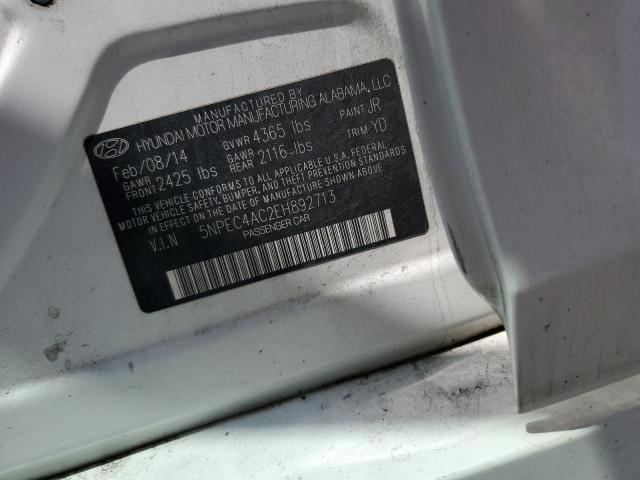 Photo 11 VIN: 5NPEC4AC2EH892713 - HYUNDAI SONATA 