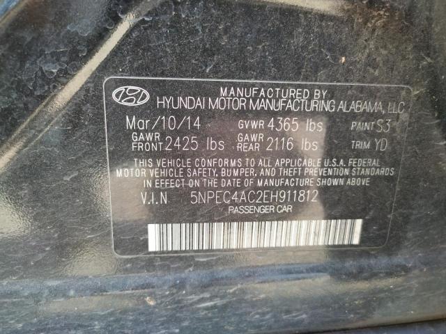 Photo 9 VIN: 5NPEC4AC2EH911812 - HYUNDAI SONATA SE 