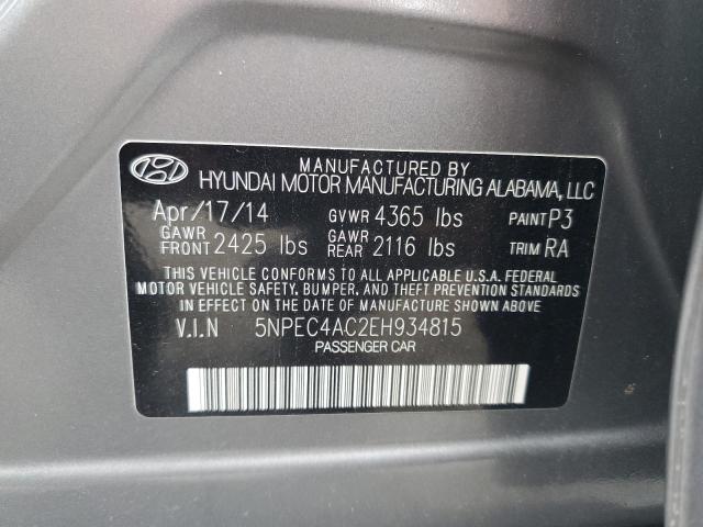 Photo 11 VIN: 5NPEC4AC2EH934815 - HYUNDAI SONATA SE 