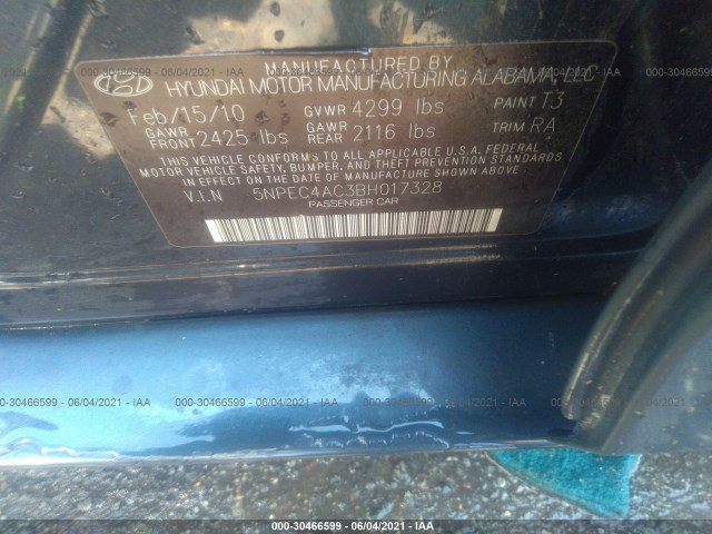 Photo 8 VIN: 5NPEC4AC3BH017328 - HYUNDAI SONATA 