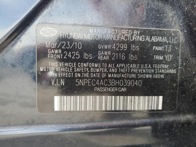 Photo 11 VIN: 5NPEC4AC3BH039040 - HYUNDAI SONATA 