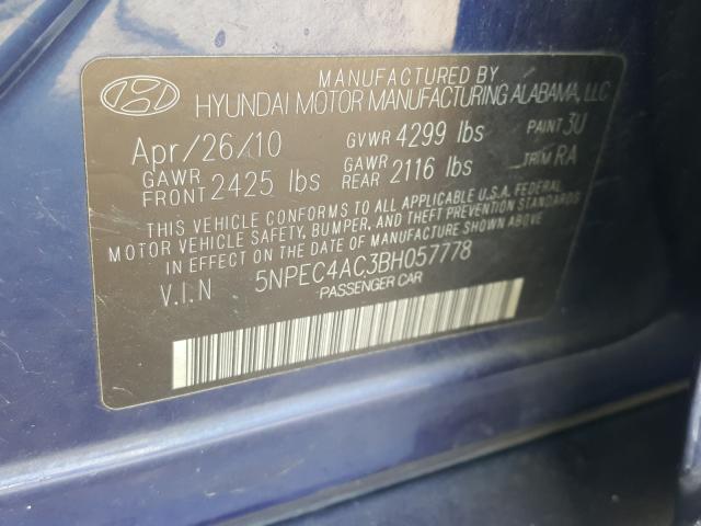 Photo 9 VIN: 5NPEC4AC3BH057778 - HYUNDAI SONATA 