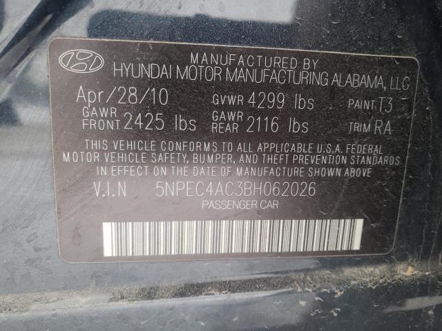 Photo 9 VIN: 5NPEC4AC3BH062026 - HYUNDAI SONATA 