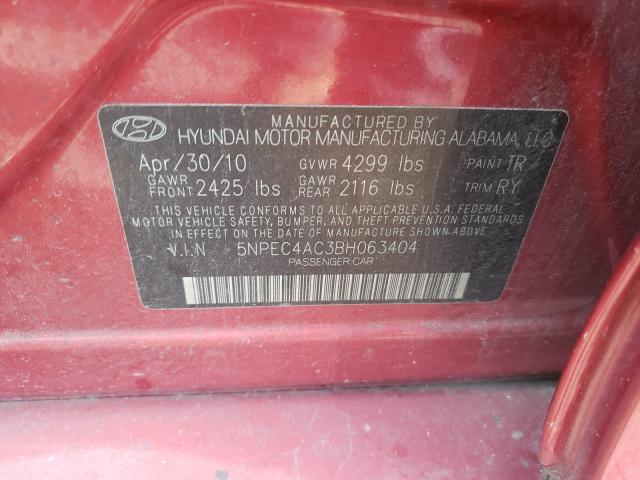 Photo 9 VIN: 5NPEC4AC3BH063404 - HYUNDAI SONATA SE 