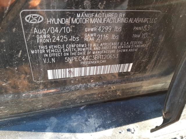 Photo 9 VIN: 5NPEC4AC3BH120653 - HYUNDAI SONATA SE 