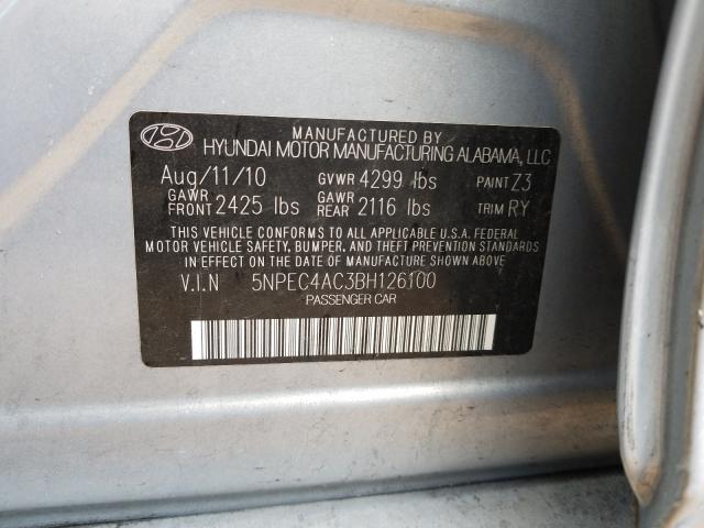 Photo 9 VIN: 5NPEC4AC3BH126100 - HYUNDAI SONATA SE 