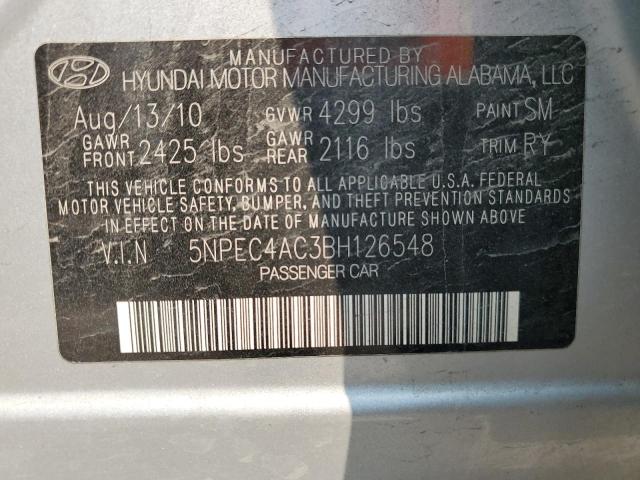 Photo 12 VIN: 5NPEC4AC3BH126548 - HYUNDAI SONATA 