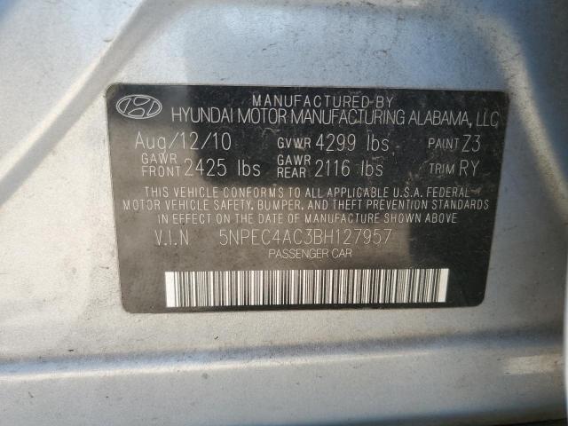 Photo 11 VIN: 5NPEC4AC3BH127957 - HYUNDAI SONATA SE 