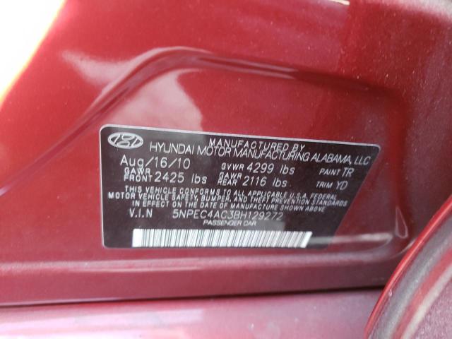 Photo 12 VIN: 5NPEC4AC3BH129272 - HYUNDAI SONATA SE 