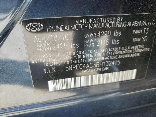 Photo 12 VIN: 5NPEC4AC3BH132415 - HYUNDAI SONATA 