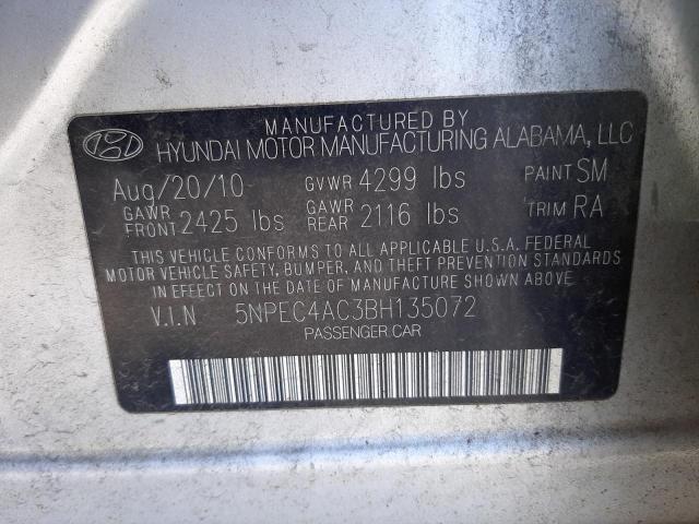 Photo 11 VIN: 5NPEC4AC3BH135072 - HYUNDAI SONATA SE 