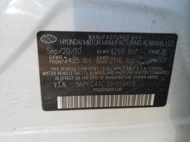 Photo 11 VIN: 5NPEC4AC3BH159419 - HYUNDAI SONATA SE 