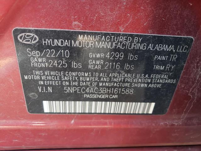 Photo 11 VIN: 5NPEC4AC3BH161588 - HYUNDAI SONATA SE 