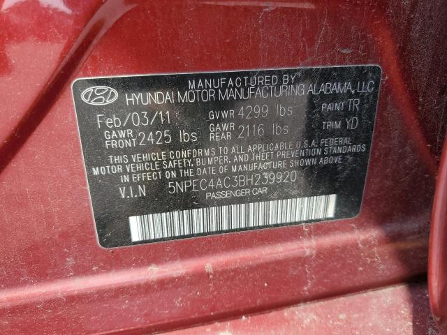 Photo 11 VIN: 5NPEC4AC3BH239920 - HYUNDAI SONATA SE 