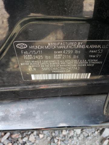 Photo 11 VIN: 5NPEC4AC3BH247743 - HYUNDAI SONATA 