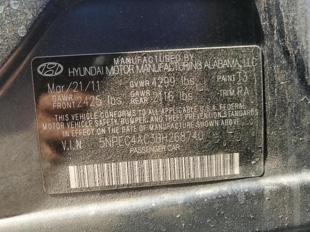 Photo 11 VIN: 5NPEC4AC3BH268740 - HYUNDAI SONATA SE 