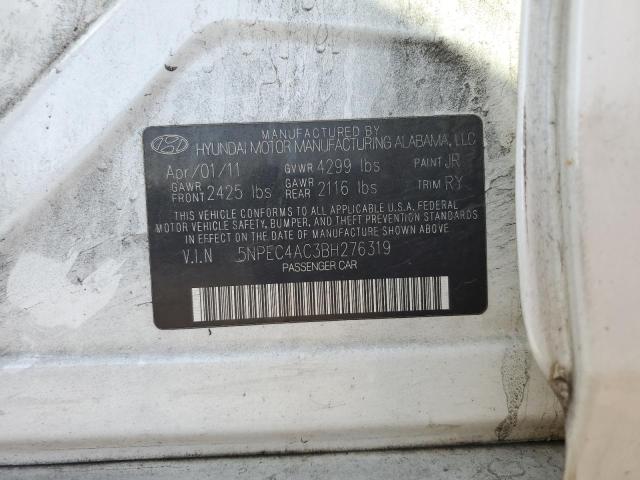 Photo 11 VIN: 5NPEC4AC3BH276319 - HYUNDAI SONATA SE 