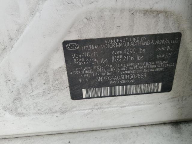 Photo 11 VIN: 5NPEC4AC3BH302689 - HYUNDAI SONATA 