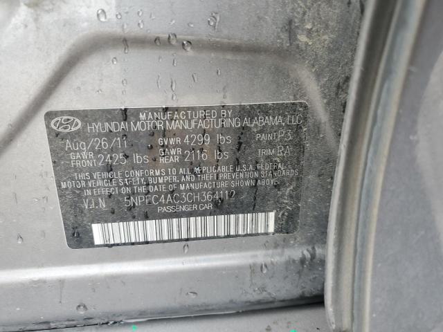 Photo 12 VIN: 5NPEC4AC3CH364112 - HYUNDAI SONATA SE 