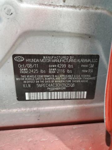 Photo 12 VIN: 5NPEC4AC3CH392508 - HYUNDAI SONATA SE 