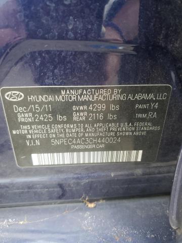 Photo 12 VIN: 5NPEC4AC3CH440024 - HYUNDAI SONATA SE 