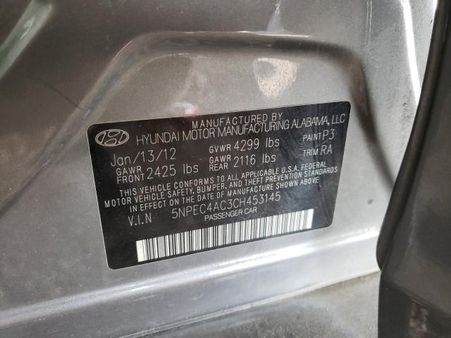 Photo 9 VIN: 5NPEC4AC3CH453145 - HYUNDAI SONATA SE 