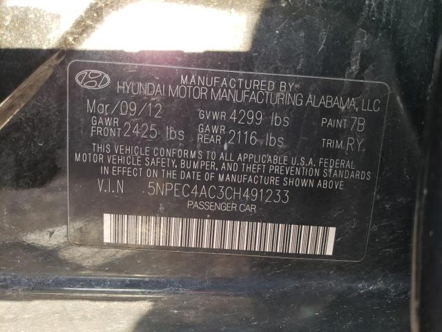 Photo 12 VIN: 5NPEC4AC3CH491233 - HYUNDAI SONATA SE 