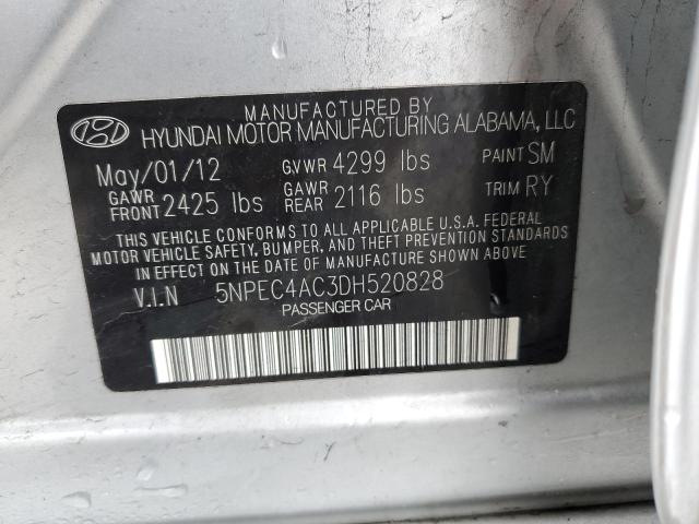 Photo 11 VIN: 5NPEC4AC3DH520828 - HYUNDAI SONATA SE 