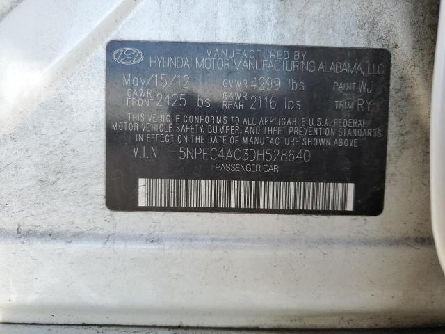 Photo 9 VIN: 5NPEC4AC3DH528640 - HYUNDAI SONATA SE 