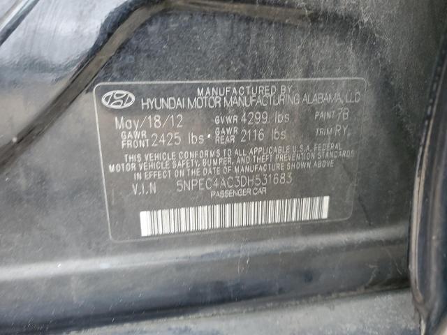 Photo 11 VIN: 5NPEC4AC3DH531683 - HYUNDAI SONATA 