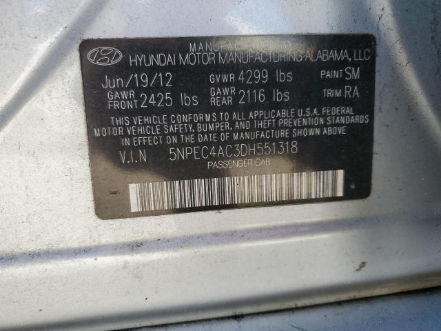 Photo 11 VIN: 5NPEC4AC3DH551318 - HYUNDAI SONATA 