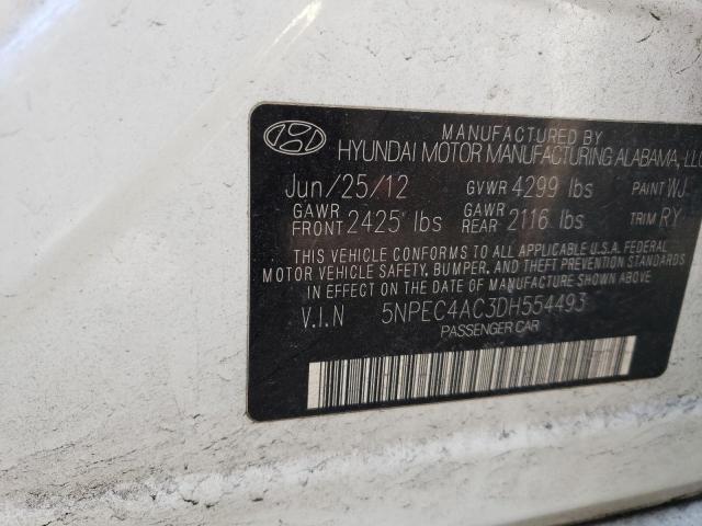 Photo 11 VIN: 5NPEC4AC3DH554493 - HYUNDAI SONATA 