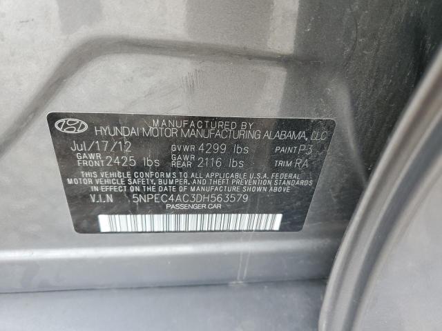 Photo 11 VIN: 5NPEC4AC3DH563579 - HYUNDAI SONATA 