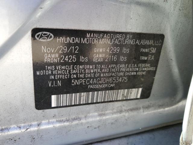 Photo 11 VIN: 5NPEC4AC3DH653475 - HYUNDAI SONATA 