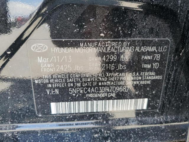 Photo 11 VIN: 5NPEC4AC3DH709687 - HYUNDAI SONATA 