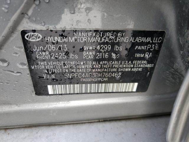 Photo 11 VIN: 5NPEC4AC3DH760462 - HYUNDAI SONATA SE 