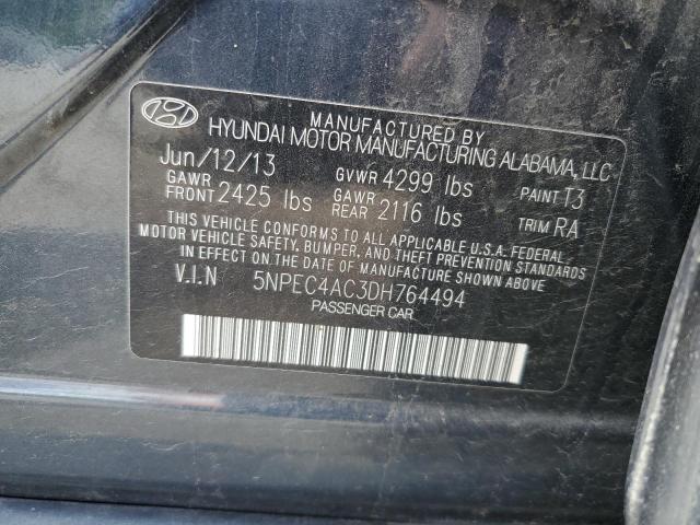 Photo 11 VIN: 5NPEC4AC3DH764494 - HYUNDAI SONATA SE 