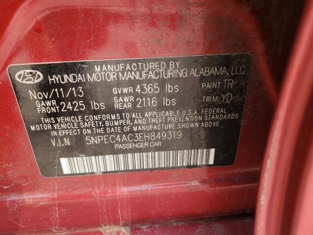 Photo 11 VIN: 5NPEC4AC3EH849319 - HYUNDAI SONATA SE 