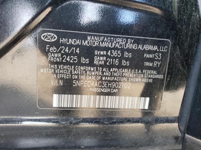 Photo 11 VIN: 5NPEC4AC3EH902102 - HYUNDAI SONATA 