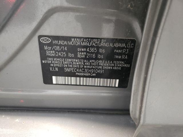 Photo 9 VIN: 5NPEC4AC3EH910491 - HYUNDAI SONATA SE 