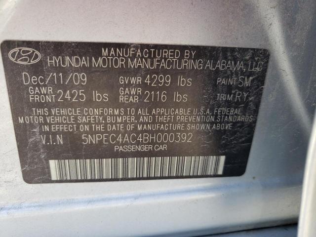 Photo 9 VIN: 5NPEC4AC4BH000392 - HYUNDAI SONATA SE 