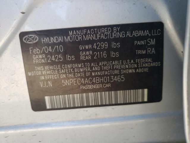 Photo 9 VIN: 5NPEC4AC4BH013465 - HYUNDAI SONATA SE 