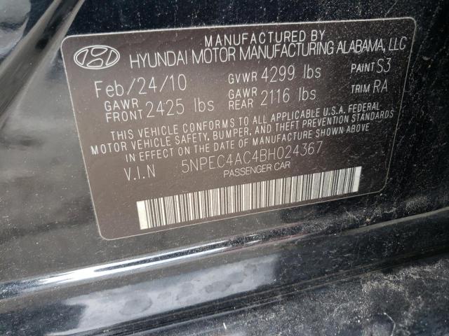 Photo 9 VIN: 5NPEC4AC4BH024367 - HYUNDAI SONATA SE 