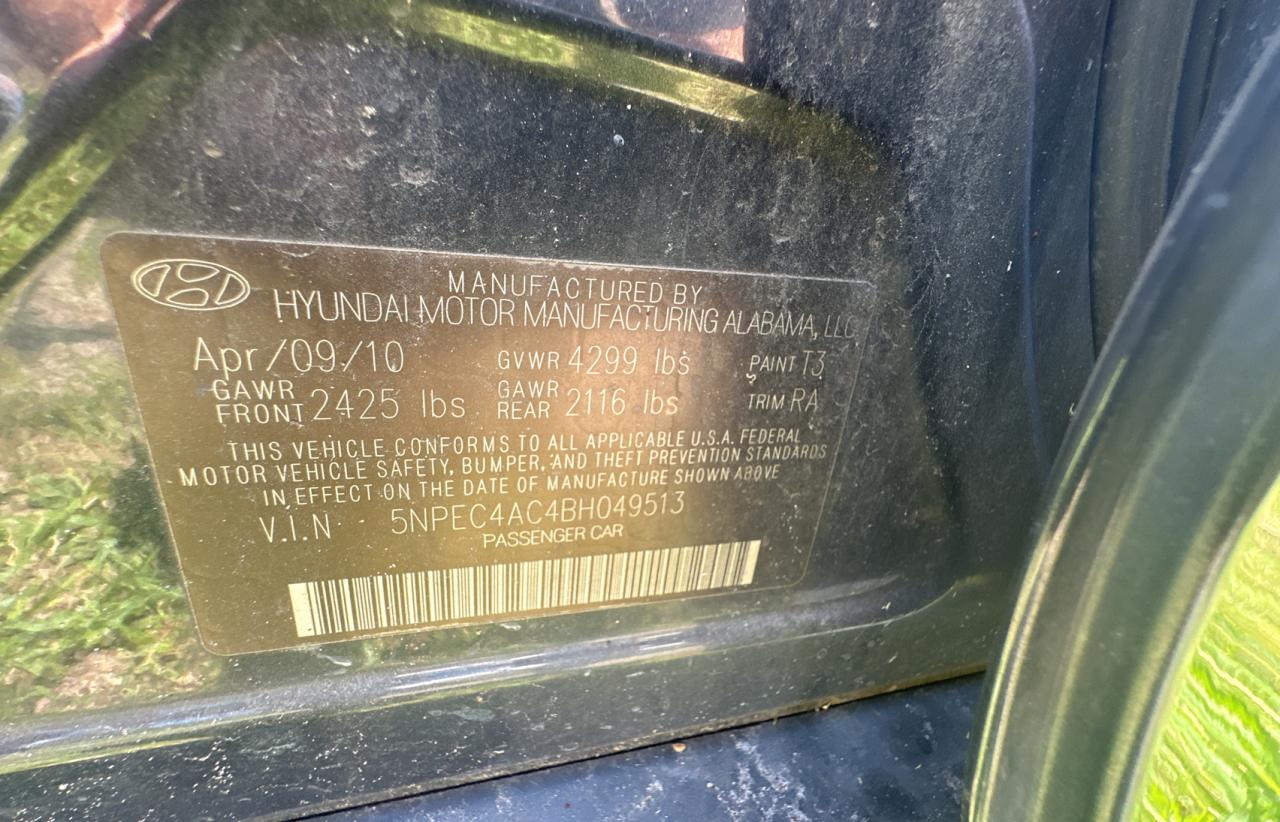 Photo 9 VIN: 5NPEC4AC4BH049513 - HYUNDAI SONATA 