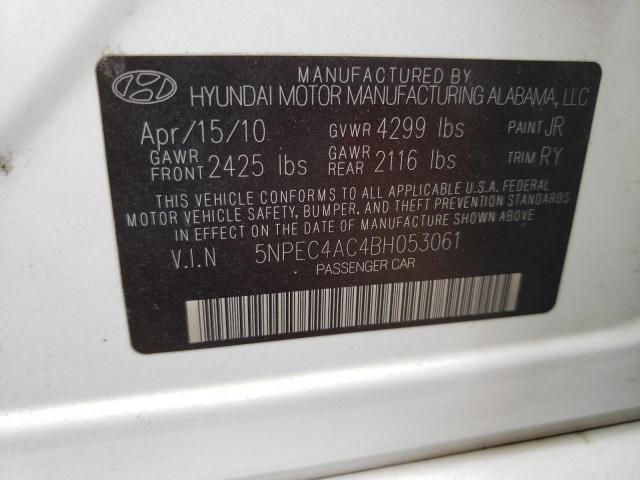 Photo 11 VIN: 5NPEC4AC4BH053061 - HYUNDAI SONATA SE 