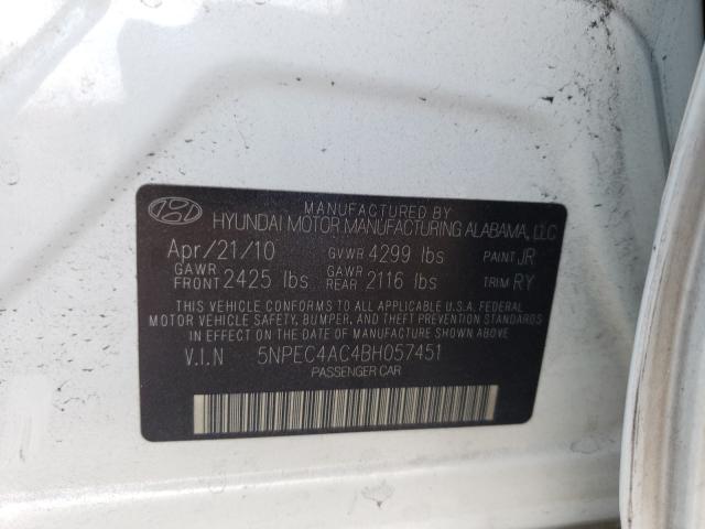 Photo 9 VIN: 5NPEC4AC4BH057451 - HYUNDAI SONATA SE 