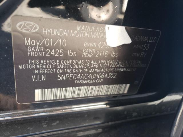 Photo 11 VIN: 5NPEC4AC4BH064352 - HYUNDAI SONATA SE 