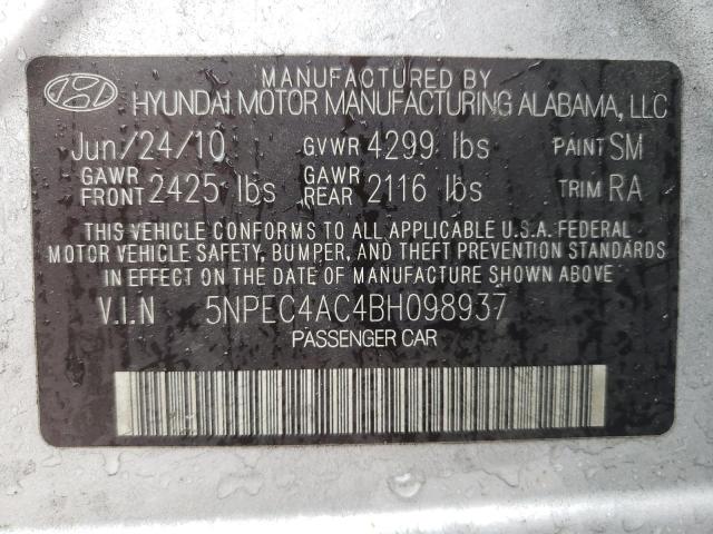 Photo 11 VIN: 5NPEC4AC4BH098937 - HYUNDAI SONATA 