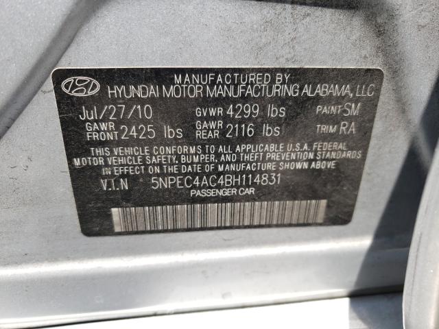 Photo 9 VIN: 5NPEC4AC4BH114831 - HYUNDAI SONATA SE 